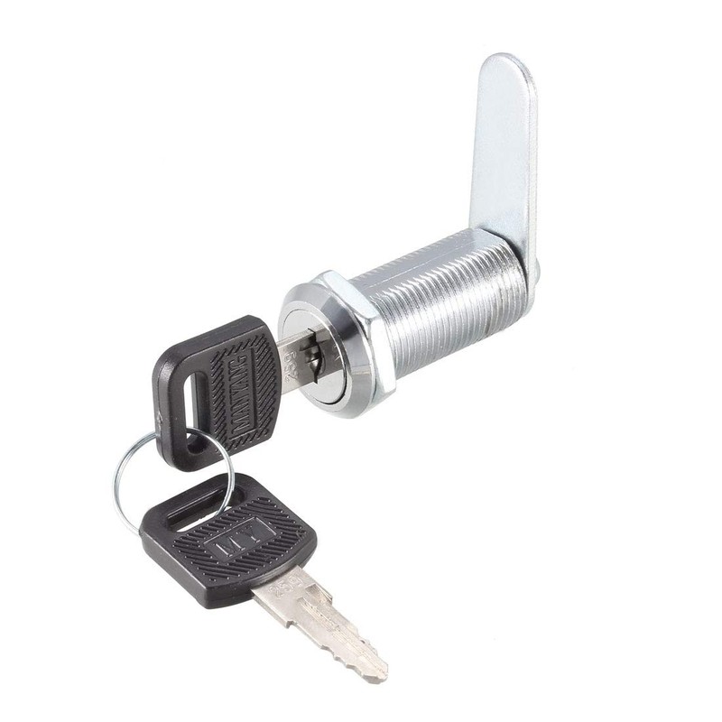 sourcing map Tumbler Cam Lock 1-3/8" Cylinder Long Cabinet Locks