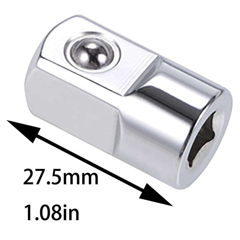 Bxian 2PCS Silver 1/4 Inch Drive Tool x 1/2 Inch