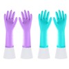 Elgood Reusable Long Dishwashing Cleaning Gloves with Latex Free, Long