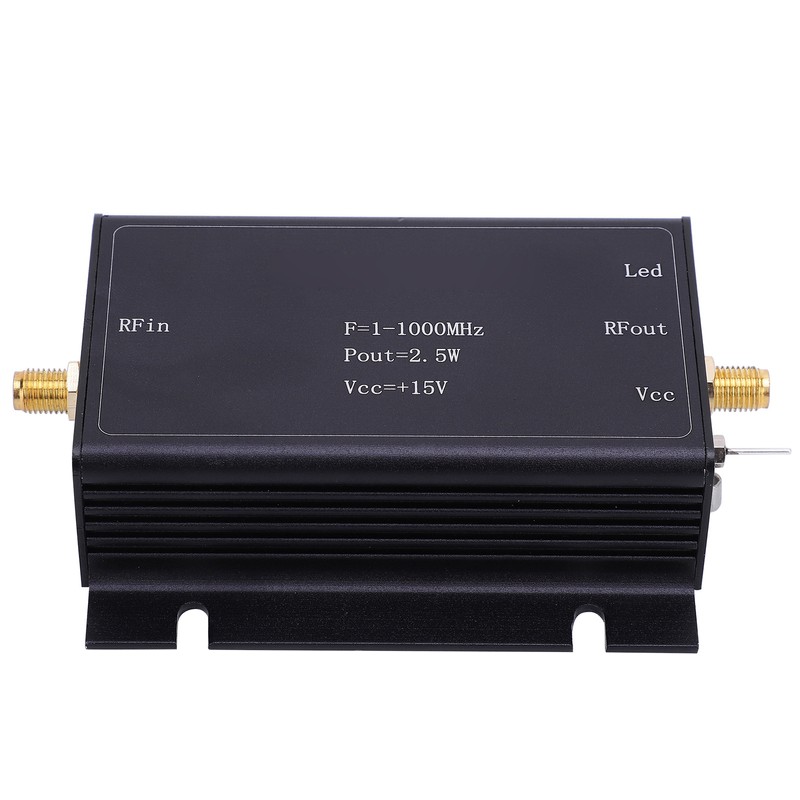 RF Power Amplifier 15V 1‑1000MHz Broadband AMP Aluminum Alloy Printed