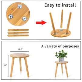Ethuh Plant Stand Stool for Plant Small Plants Stand - Plant Table Mid Century Plant Stands