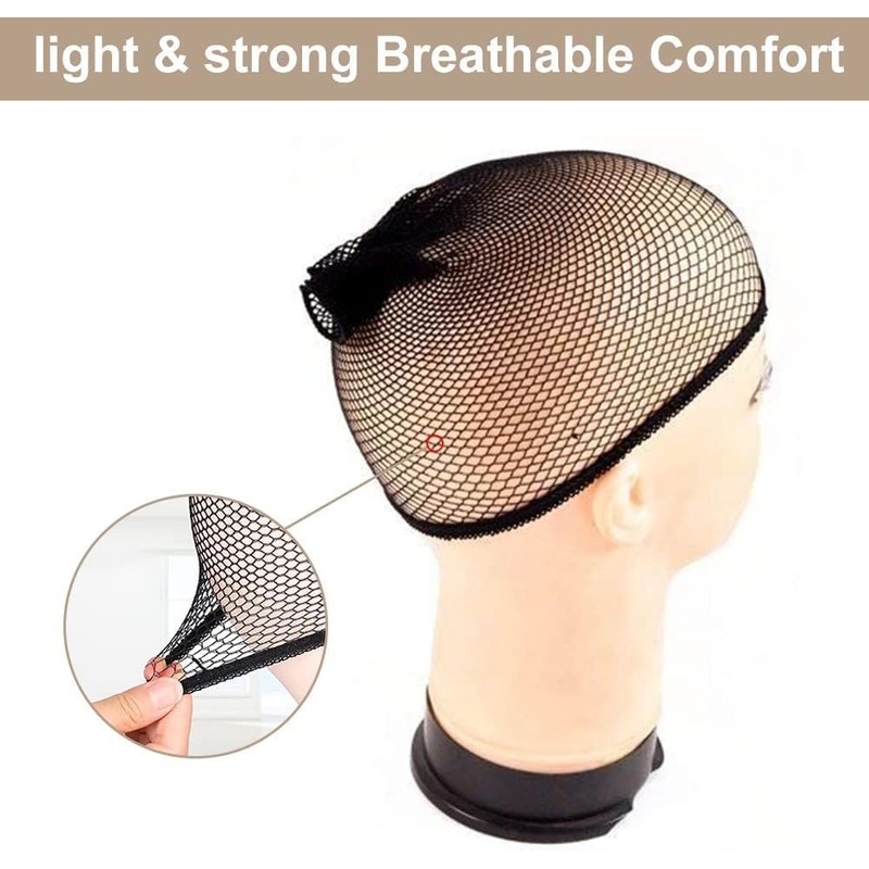 Cubierta para Pelucas, 4 Pcs Gorra de Red Transpirable y