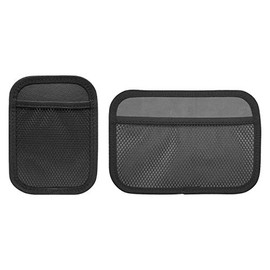 INNOLIFE Car Net Pocket Side Clutter Scattered Storage Phone Holder Strong Paste Organizer 8"x5.75"(1pcs L+1 pcs S)