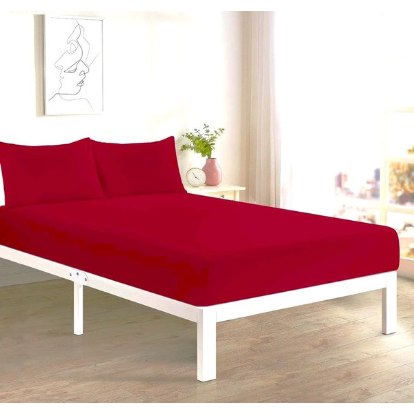 Comfort Collections Fitted Bed Sheet With FREE MATCHING 2 X