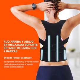 EASYTAO Corrector de Postura Ajustable Unisex, Faja para Postura de Espalda y Hombro Invisible para Niños Hombre y Mujer Transpirable (S, Cintura 63