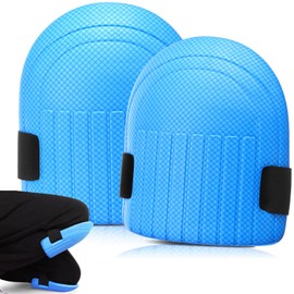 WinnerWhy Gardening Knee Pads for Women and Men Lightweight Waterproof Foam Knee Pads for Gardening and Housework with Adjustable Hook'n'Loop Straps(Blue)