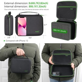 HSU Protective Carrying Case Compatible with Go Pro Hero 13, 12, 11, 10, 9, 8, 7, 6, 5, 4, 3 and Accessories, Light and Medium Security Bag, Compact and Safe Action Camera Travel Storage