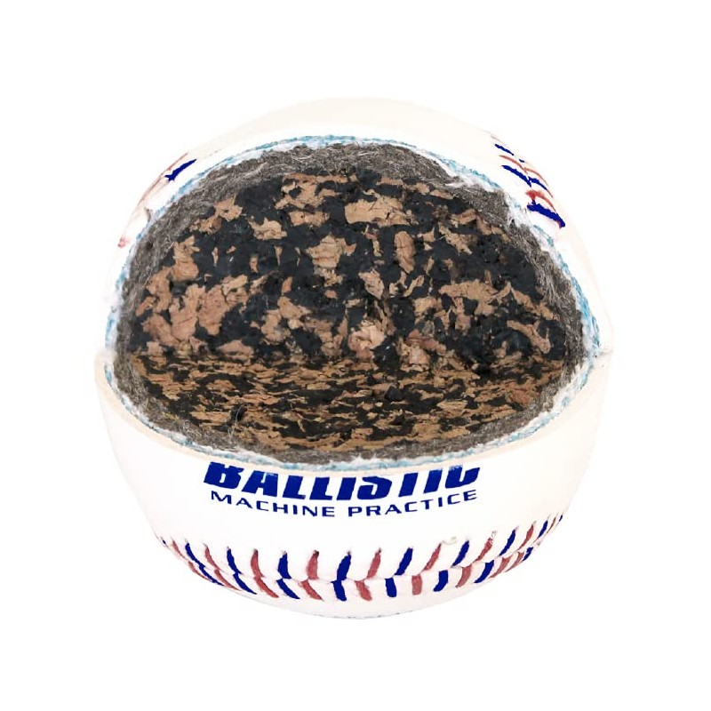 Baden Ballistic Leather Pitching Machine Baseballs | Durable Leather Construction
