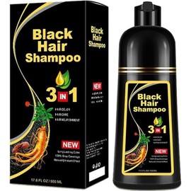 BWI Champú Instant Hair Color para Cabello, Shampoo para Teñir el Cabello, Champú Tinte Instantáneo 3 En 1 Fórmula Suave Que contiene Ingredientes Nat