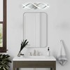 vivihobb Modern Nickel LED Vanity Lighting,Bathroom Light Fixture Over Mirror,21