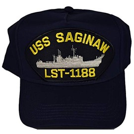 EC USS Saginaw LST-1188 Ship HAT - Navy Blue - Veteran Owned Business