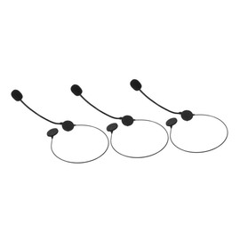 [EXCEART] 3pcs Artificial Headphones Props Singer Costume Accessories Artificial Microphone Headset Fun Stage Microphone Toy Singer Role Play Toy Headset with Mic Rocks