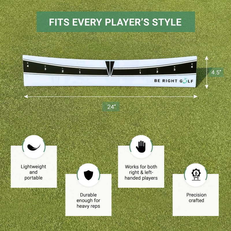 Putting Plane Rail – Portable Golf Putting Stroke Trainer for