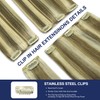 MEYOFUN Blonde Clip in Hair Extensions, 22 Inch 110g, 8p613