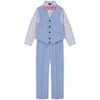 IZOD Boys' 4-Piece Formal Dress Up Suit Set, Vest, Pants,
