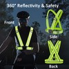 Onumya Reflective Vest, 2pcs Reflective Safety Vest High Visibility Running