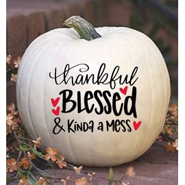 DGAGA Thanksgiving Silk Screen Stencils Reusable Self Adhesive Chalk Mesh Stencils Autumn Silkscreen Transfers for Painting on Wood,Craft,DIY Farmhouse Sign Screenprinting Starter Kit for Chalk Paste