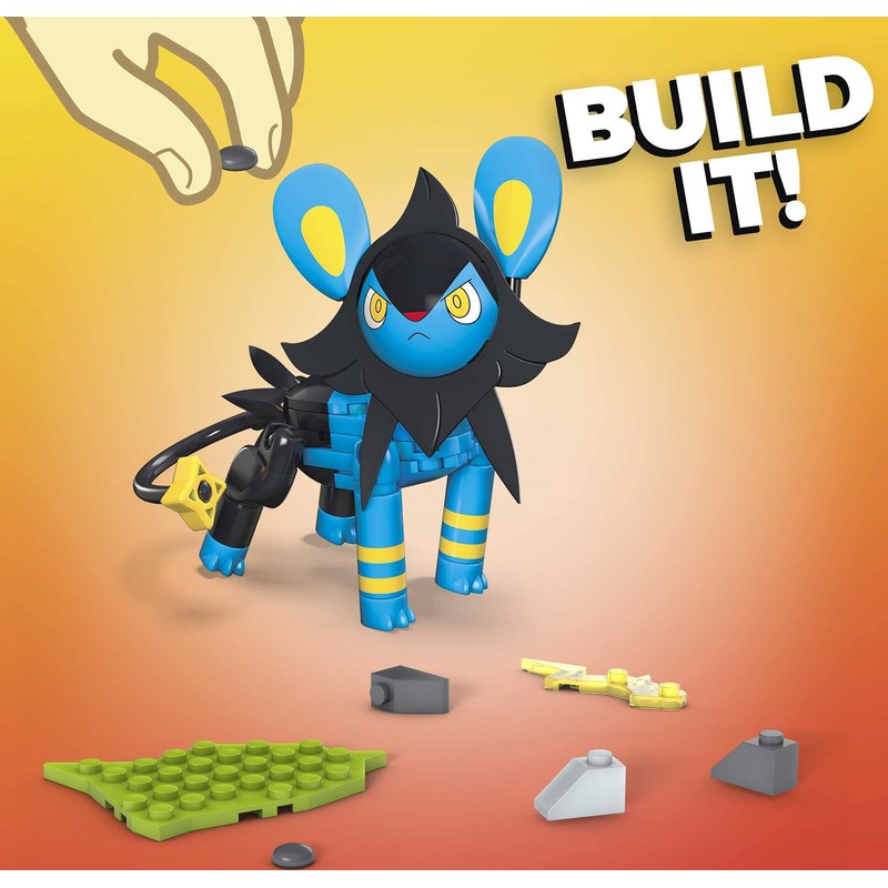 MEGA Construx GMD36 Pokémon Luxio, Building Set with 70 Building