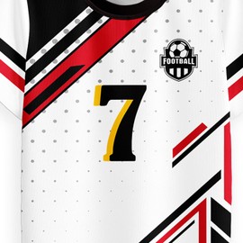 Hjshfue Kids Soccer Jerseys Boys Football Practice Outfits Youth Sport Training Uniforms Athletic T-Shirts