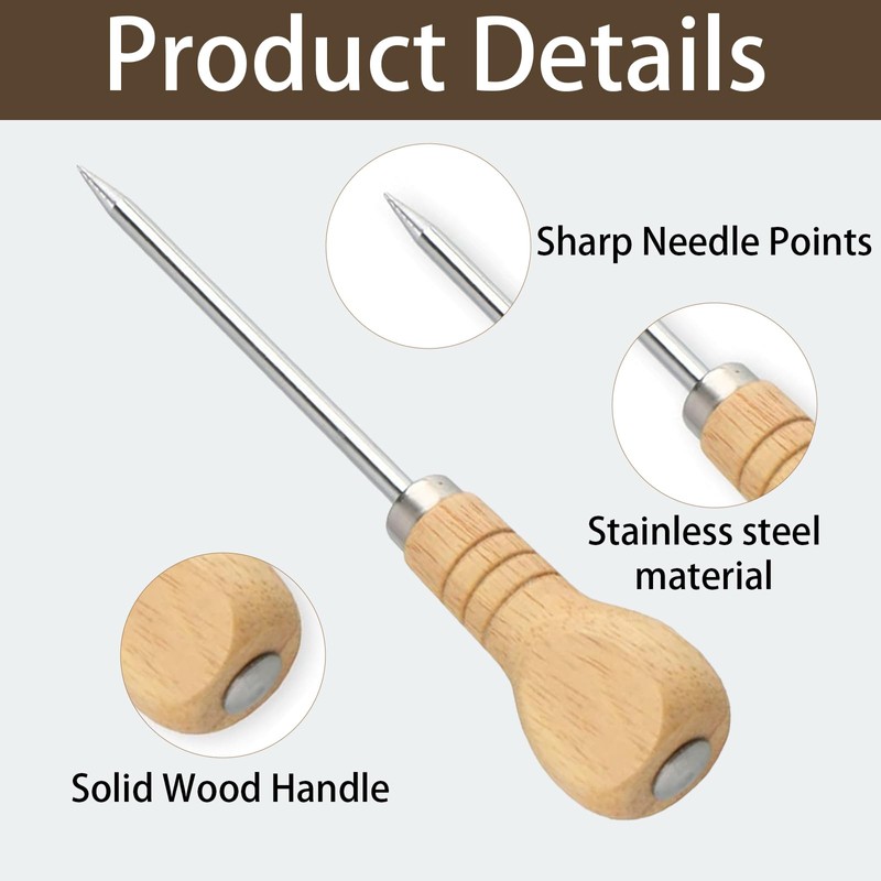 2 PCS Bradawl Tool for Wood – Heavy Duty Awl