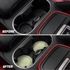 Zpana Car Coaster, 4PCS Silicone Non Slip Vehicle Cup Holders