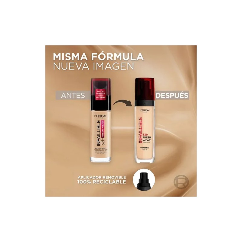 Base Maquillaje Líquida Alta Cobertura Larga Duración Infallible 32h Freshwear