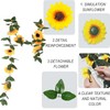 RXKFIGX Hanging Sunflower Garlands Artificial Sunflower Garland Silk Sunflower Vine