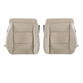 GXARTS Driver and Passenger Side Bottom Replacement Leather Seat Cover Ivory Tan Compatible with Toyota Land Cruiser 1998 1999 2000 2001 2002 2003 2004 2005 2006 2007