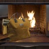 INNO STAGE Heavy Duty Wax Canvas Log Carrier Tote,Large Fire