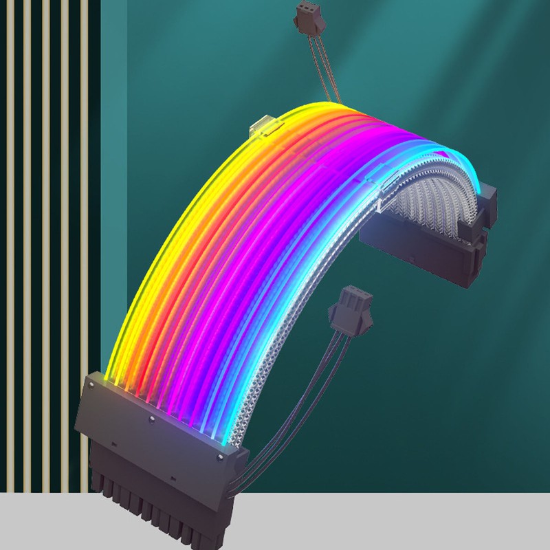 ARGB Extension Cable 24PIN 41pcs Copper Wire Colorful Plug and