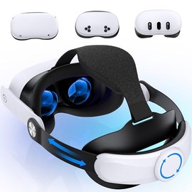 Comfort Head Strap for Meta Quest 3S/Quest 3/Quest 2, VR Headset Strap Enhanced Support Reduce Pressure