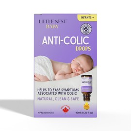 Little Nest: Anti-Colic Drops | 100% Natural Clean & Safe (72 doses) of Infant Colic Relief For Newborns and Babies