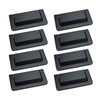 Geesatis 8 Pcs Black Sliding Closet Door Handles,2.9in Length Cabinet