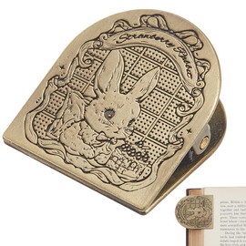 CRASPIRE Rabbit Journal Metal Clip Vintage Travelers Notebook Book Bill Binder Clips Holder Bunny Alloy Antique Bronze Decorative Midori Travelers for TN Travelers Art Reading Decoration Accessories