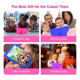 BYYBUO Android 13 Kid Tablets with case, Android 10 inch Tablets, Tablet with 4GB RAM & 32GB ROM,1280 * 800 IPS, Tablet for Kids 3-7