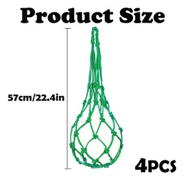 4PCS Poultry Vegetable String Bag, Chicken Toys for Hens, Hanging Chicken Feeder, Snack and Toy for Chickens Ducks Large Birds Geese, Colorful Baskets
