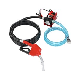 VEVOR Diesel Fuel Transfer Pump Kit, 12V 10 GPM DC with Automatic Shut-off Nozzle and Hose, Portable Electric Self-Priming Fuel Extractor Pump, for Diesel, Kerosene, Machine Oil, and Transformer Oil