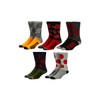 Naruto Characters Logo Men's Crew Socks 5 Pack