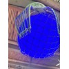 NEW Rattan Float Lamp W/ Netting W/blue Led Bulb Smokin