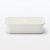 MUJI MDP12A3S Enameled Storage Container, Choose Lid, Medium