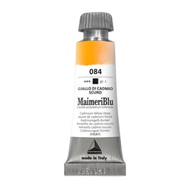 MaimeriBlu 12ml Single-Pigment Watercolor Paint - Cadmium Yellow Deep PY35 Professional Watercolor Paint - Lightfast and Transparent Watercolor Paint Tube for Artists