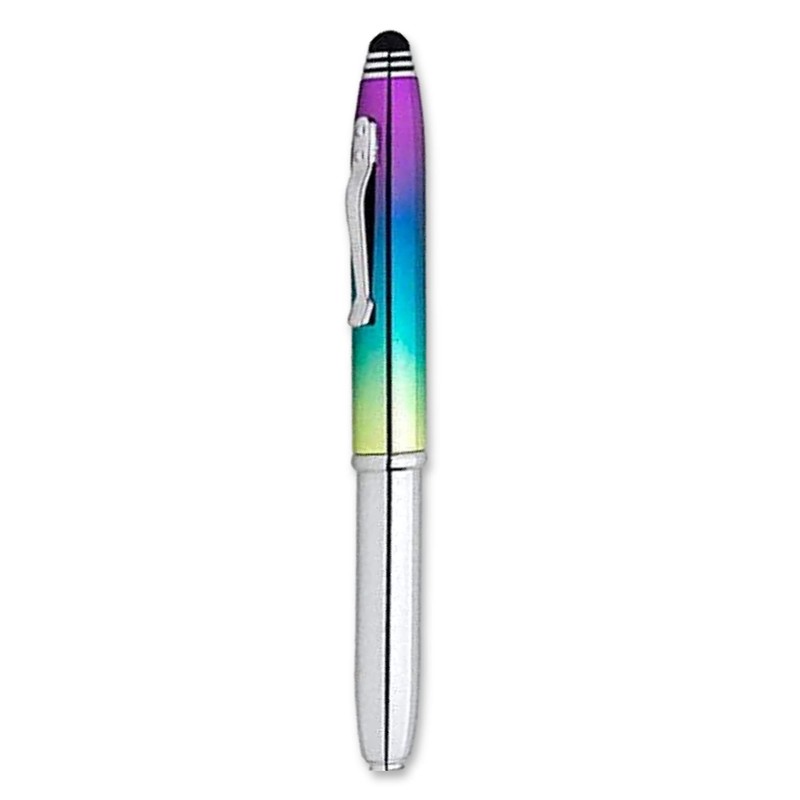 KING OF FLASH 3-in-1 Stylus Pen With Light, Capacitive Aluminium