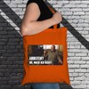 Fabric Bag Jute Bag Long Handle with Saying "Arbeiten? Nö