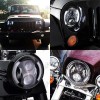 realtop3 7" Motorcycle Projector LED Headlight Driving Light DRL Hi-lo