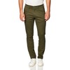 Southpole Men's Flex Stretch Basic Long Chino Pants, Olive, 30X32
