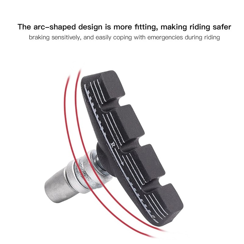 Bicycle Brake Pads, 1 Pair 55 mm Arc-shaped Foldable Bicycle