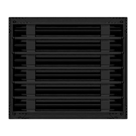 BUILDMART - 14x12 Modern AC Vent Cover - Decorative Black Air Vent - Standard Linear Slot Diffuser - Register Grille for Ceiling, Walls & Floors - Texas Buildmart