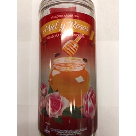Honey and Roses 14 Day Prepared Scented Candle in Glass (Miel y Rosas)