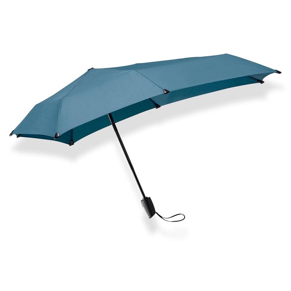 senz ° Limited Edition Mini paraguas automático resistente al viento, 35.8 x 35.8 pulgadas, color azul