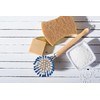 HIC Kitchen Dish Washing Vegetable Scrub Brush, Non-Scratch Nylon Bristles